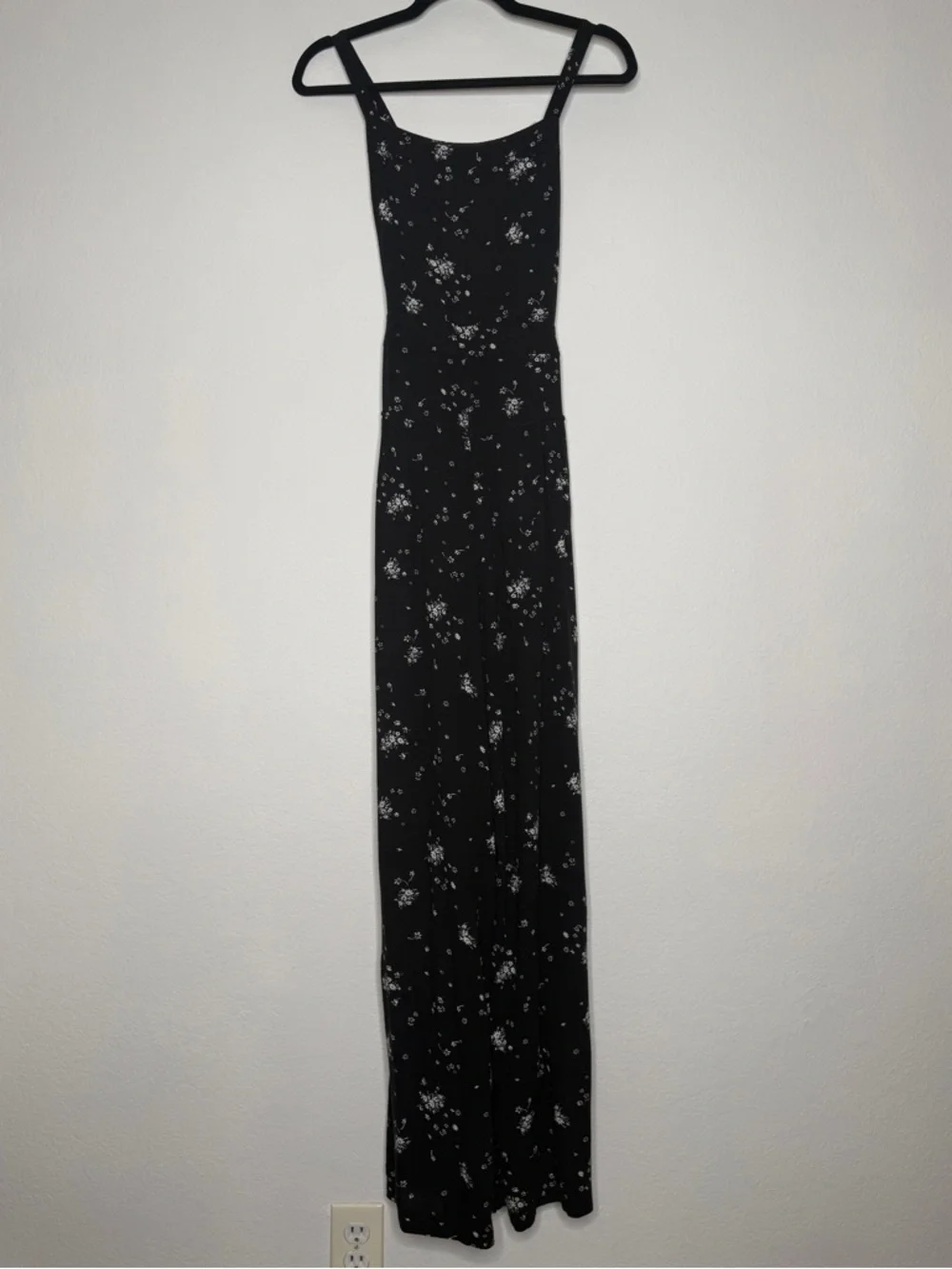 Free People Sweet in the Streets Floral Overalls Rayon Wide Leg Pockets Size M - Picture 2 of 11